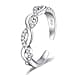 Epoch World Anello en Argent 925 avec Zircone Cubique Anello Argento 925 Donna Regaolabile Anelli Aperto Idéale pour Fiançailles, Mariage et Anniversaire Gioielli - 1