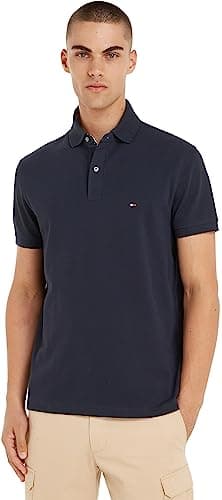 Tommy Hilfiger Herren 1985 Regular Polo Mw0mw17770 Kurzarm Poloshirts , Blau (Desert Sky), XXL