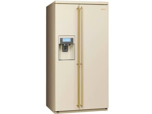 Smeg sbs8003p Side-by-Side Refrigerator – Fridge Side-by-Side (Independent, Cream Colour, American Door, A +, LED, N-T)