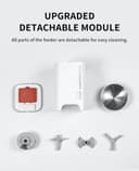 PETKIT Automatic Cat Feeder, 2.4GHz Auto Cat Feeder with App Control 3L, Low Food & Blockage Sensor, 304 Stainless Steel Bowl, Fresh Lock Technology,1-30 Meals/Day Anti-Clog Pet Feeder, White - 9