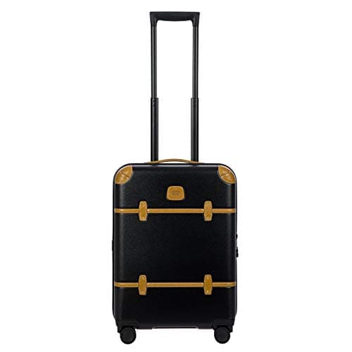 Bellagio 2.0 Ultra Light 21 Inch International Carry On Spinner Trunk, black / brown, Unit size, Bellagio 2.0
