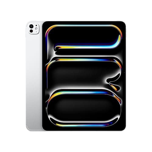 Apple iPad Pro 13'' (M5): Ultra Retina XDR, Vetro standard, 256 GB, Wi-Fi + Cellular, fotocamere frontale e posteriore da 12MP, scanner LiDAR, un giorno di batteria – Argento