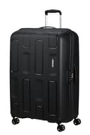 American Tourister Ellipso - Valigetta rigida 79 cm - Trolley con 4 ruote, lucchetto TSA, leggera - 104 L - Nero (Nero) - 1