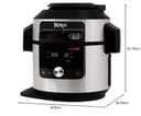 Ninja Foodi MAX Olla eléctrica multifunción con SmartLid, 7,5 l, 14 funciones de cocción en 1, Olla a presión, Freír con aire, Cocción lenta, Parrilla y más, sensor digital, acero inoxidable, OL750EU - 12