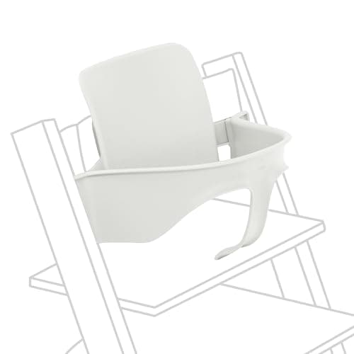 Tripp Trapp Baby Set 2 de Stokke, Blanco - Ideal para bebés de 6 a 36 meses - Convierte la silla Tripp Trapp (fabricadas después de mayo 2003) en una cómoda trona