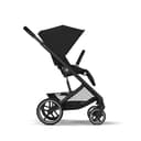 CYBEX Gold Passeggino Balios S Lux, Posizione Reclinabile Ergonomica, Sistema di Cintura con Una Sola Mano, Dalla Nascita Fino a 22 Kg (Circa 4 Anni), Moon Black - 6