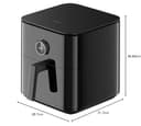 Xiaomi Smart Air Fryer 6.5L - Freidora de aire 6.5L, 1800W, +100 recetas, pantalla OLED, temperatura regulable 40°C-220°C °, Cocción uniforme 360°, negro (Versión ES) - 11