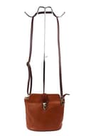 Vera Pelle Leather Crossbody Bag - Handmade Italian Leather Bag - Elegant Women's Handbag (Light Tan) - 4