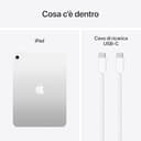 Apple iPad con chip A16: display Liquid Retina da 11'', 128 GB, Wi Fi 6, fotocamera frontale e posteriore da 12MP, Touch ID, autonomia di un giorno intero di batteria — Argento - 6