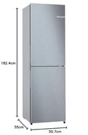 Bosch Series 2 KGN27NLEAG, Free-standing Fridge Freezer with NoFrost, MultiBox LED Lighting 182.4x55 cm - 6