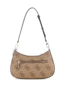 GUESS Schultertasche Noelle II Top Zipper Shoulder Bag Latte Logo/Brown hellbraun - 3