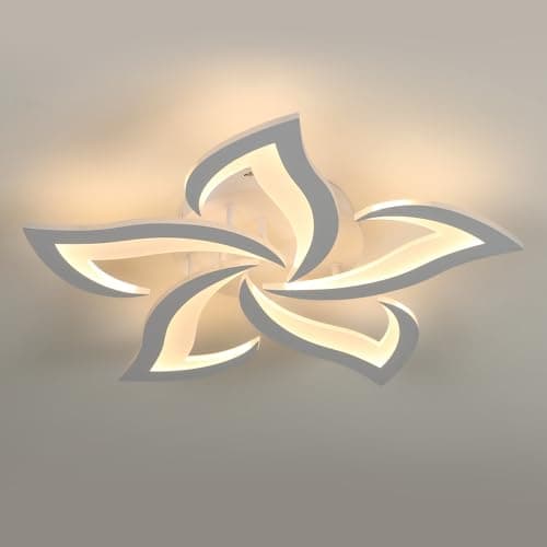 Comely Plafón LED 60 W – 6750 lm – Luz Cálida 3000 K – Diseño Moderno Blanco de Superficie – Grosor 8 cm