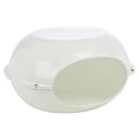 URBNLIVING Outdoor and indoor Hooded Pet Kennel Shelter – Windproof Plastic Crate Bed House for Cats, Kittens & Small Dogs (White) - 9