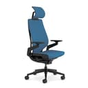 Steelcase Gesture - Silla de Oficina ergonómica con reposabrazos de 360°, Soporte Lumbar 3D Live Back y reposacabezas Ajustable con Cobalto - 1