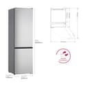 LG GBM22HSADH - Frigorífico Combi, 2m, Clasificación D, capacidad de 358l, inox antihuellas, serie 200 - 2