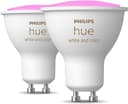 Philips Hue White and Colour Ambiance Smart Light 2 Pack [GU10 Spot] with Bluetooth. Works with Alexa, Google Assistant and Apple Homekit - 2
