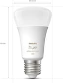 Philips Hue White & Colour Ambiance E27 LED bulb, 806lm, 16 million colours, dimmable, controllable via app and voice, compatible with Amazon Alexa (Echo, Echo Dot), pack of 2, old generation - 2