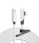 TRANSNOVO Link Cable 5M, VR Compatible With Meta Quest 3/3S/2/Pro/Pico 4, Long Accessories for PC/Steam VR Games, USB 3.2 A to Type-C High Speed Data Transfer, Black - 8