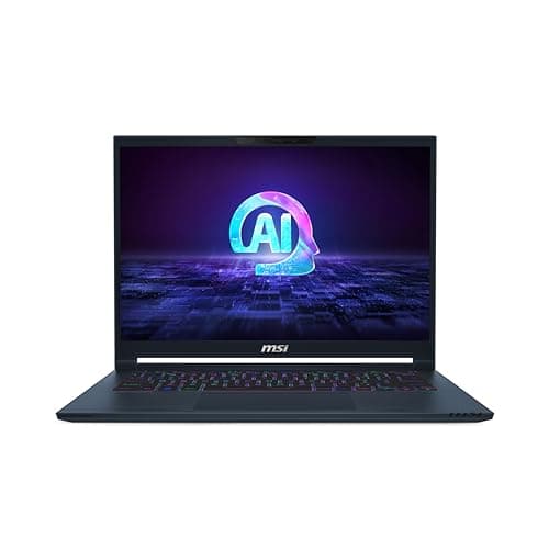 MSI Stealth 14 AI Studio 14” 165Hz FHD+ Gaming Laptop: Intel Core Ultra 7-155H, NVIDIA Geforce RTX 4050, 16GB DDR5, 1TB NVMe SSD, Thunderbolt 4, Win 11 Pro: Star Blue A1VEG-090US