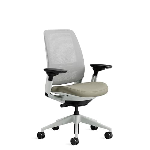 Sedia da ufficio ergonomica Steelcase Series 2 con supporto lombare LiveBack e braccioli 4D Truffle; Prodotto in Europa