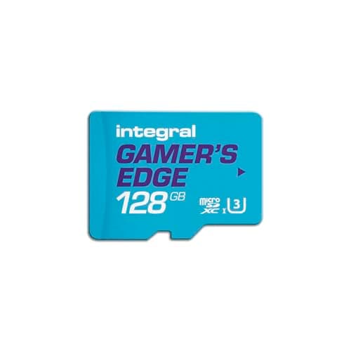 Integral 128GB Gamer's Edge Micro SD Card for the Nintendo Switch - Load & Save Games Fast, Gaming Storage, DLC & Save Data, Quick Memory Card made for Nintendo Switch 1 consoles, Lite, OLED & 4K