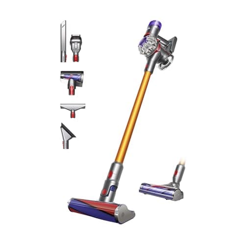 Dyson V8 Absolute Cordless Vacuum Cleaner, 115 AW, up to 40 min runtime, De-tangling Motorbar, removes Pet hair, Fluffy cleaner head, cordless handheld