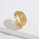 Meissa Anello Regolabile Donna Anello Argento 925 Anelli Oro pollice Impilabile Anelli fascia moda Gioielli d'autunno Regalo Donna Compleanno con Confezione, Argento - 7