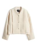 someday Damen Jacke | NISABEL Regular verkürzter Blouson aus Bouclé Soft Cream, 36 - 1