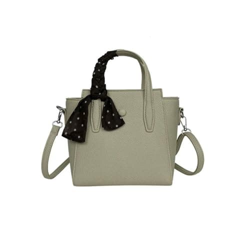 Fryloo Borse Borsa A Mano da Donna in Pu, con Manico Superiore Scomparti Interni, Cuciture Decorative, Casual per Il Lavoro Quotidiano, I Viaggi E L'uso-Beige