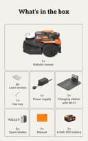 WORX Landroid Vision Cloud WR305E 2WD Robotic Lawnmower without Boundary Cable for 500 m² (AI Obstacle Detection, VSLAM+ RTK Cloud Navigation, Auto Mapping, App Control) - 2