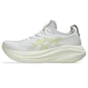 Asics Tenis de Correr Gel-Nimbus 27 para Hombre, Blanco/Amarillo Huddle, 45 EU - 1