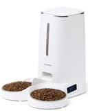 FUKUMARU Automatic Cat Feeder, Timed Pet Feeder for Cats and Dogs with 2 Bowls, 4L Dry Food Dispenser Support Programmable Portion Control, 6 Daily Meals - 1