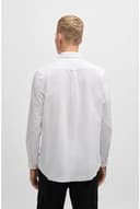 BOSS Mens Rickert M Regular-fit Shirt in Oxford Cotton White - 4