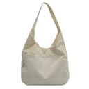 Fryloo Borse Borsa A Tracolla da Donna in Tela E Velluto Coste, Casual di Grande capacità per Donna, Viaggio Firmata, Tutti I Giorni-Bianco Crema - 1