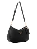 GUESS Women's Noelle Top Zip Shoulder Bag, Black, 29x18x6 cm - 4