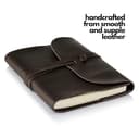 Antony Olivier Tagebuch Echtleder | Unliniertes Papier Premium-Qualität | Leder Reisetagebuch Notizbuch | Wiederauffüllbar | Männer, Frauen & Studenten | Klassisches Dunkelbraun | 14 x 11 cm (Nähe A6) - 2