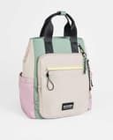 PACO MARTINEZ Mochila Traveller Multicolor para Mujer, Bolso Mochila para Portátil 13", Tamaño Grande, Asas Dobles, Color Gris, Malva, Verde Menta y Amarillo - 37x42x22 Centímetros - 4