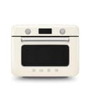 Smeg, Forno Combinato a Vapore da Appoggio COF01CREU, 10 Funzioni di Cottura, 33 Ricette Automatiche, Serbataio Estraibile, Cottura a Vapore, Funzione Decalcificazione, Potenza 1800W, Crema - 1