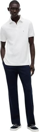 Tommy Hilfiger Maglietta Polo Maniche Corte Uomo 1985 Regular Fit, Bianco (White), L - 5