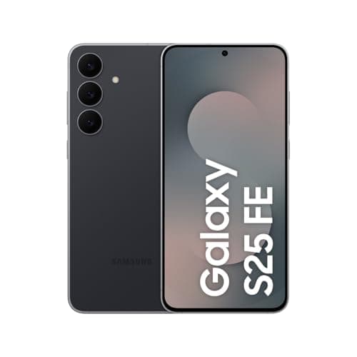 Samsung Galaxy S25 FE mit Galaxy AI, Handy mit Android, 6,7 Zoll FHD-Display, 50 MP Kamera, 128 GB Speicher, 8 GB RAM, 4.900 mAh Akku, JetBlack, 3 Jahre Herstellergarantie [Exklusiv auf Amazon]