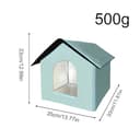 Cat Kennel – House Closed Waterproof to Rain – Den Shaped Cat Bed – for Kittens Calming Puppies During Sleep Travel Animals Winter Home Indoor and Outdoor Use - 5