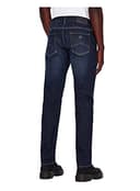 Armani Exchange Jeans da Uomo, Lavaggio Scuro, Cuciture Tabacco, Cotone Elasticizzato, 40 - 2