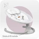 MoMi KENANI Sdraietta per bambini fino a 9 kg, pieghevole, con telecomando e Bluetooth, batteria ed elettricità, cintura di sicurezza a 5 punti, protezione parasole, zanzariera - 4