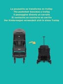 Nania Myla, passeggino compatto, da 0 a 4 anni (massimo 22 kg), leggero (7,5 kg), auto da città, inclinabile con una sola mano in posizione reclinabile, grande cestino, con trolley - 4