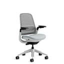 Sedia da ufficio ergonomica Steelcase Series 1 con supporto lombare LiveBack e braccioli 4D Storm Cloud; Prodotto in Europa - 1