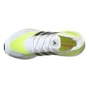 adidas Ultraboost 21 Running Shoes, Scarpe da Corsa Uomo, Bianco Nero Giallo Solare, 41 1/3 EU - 5