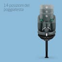 Maxi-Cosi Emerald 360 S i-Size, Seggiolino auto 0-36 kg isofix girevole 360°, 0-12 anni (40-150 cm), Seggiolino auto reclinabile 4 posizioni, Protezione dagli impatti laterali G-CELL, Tonal Graphite - 6