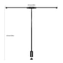 Woputne Desk lamp with Clamp, Super Wide & Bright, 5 Color Modes X 10 Brightness Levels, 960LM(160 Pcs Lamp Beads), 12W Computer Monitor Flexible Table Light, Desk Light for Office,Study, Crafts, Draw - 9