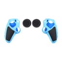 Custodia protettiva in silicone per PlayStation Portal, custodia protettiva antiscivolo per controller ergonomica, con 2 tappi per impugnatura per pollice, accessori da gioco PS Portal (blu) - 2