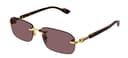 GUCCI SUNGLASSES GG1221S-002 GOLD-HAVANA-BROWN 56 MENS - 1